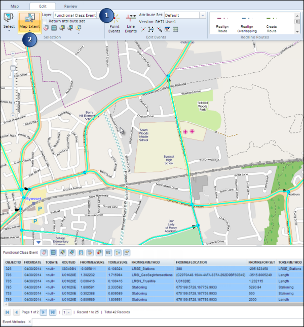 Selecting events by current extent Selecting events by current extent